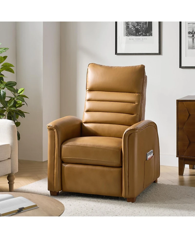 Bernhard Modern Dual Motor Genuine Leather Power Zero Gravity Recliner