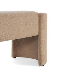 Streamdale Elegant and Simple Long - shaped Ottoman Bench, Light Camel
