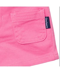 Gerber Toddler Girls Twill Shorts