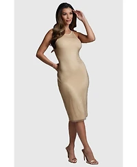 Bebe Women's Crystal Mesh Tank Dress