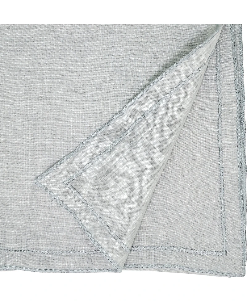 Saro Lifestyle Stonewashed Overlock Edge Table Runner