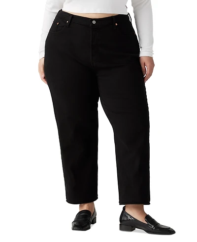 Levi's Plus Ribcage Straight-Leg Ankle Jeans