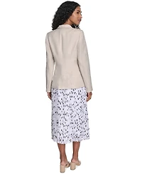 Calvin Klein Petite Linen-Blend Blazer