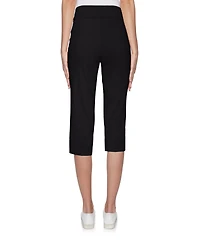 Ruby Rd. Petite Elastic Waist Pull-On French Terry Capri Pants
