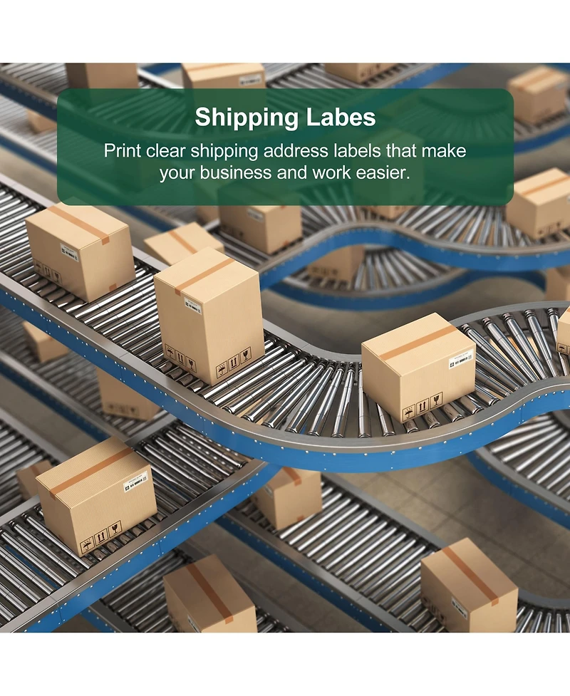 Polono Shipping Address Labels, 1" x 2-5/8" Address Labels for Laser & Inkjet Printers, Mailing Labels for 5160, 5260, 8160, Strong Adhesive for Fba L