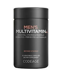 Codeage Men's Multivitamin - Daily Vitamins For Men with Vitamin A, C, D3, E, B12, Magnesium, Zinc, Iron, Chromium, Probiotics, Astragalus & More