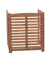 3-Panel Outdoor Ac Fence