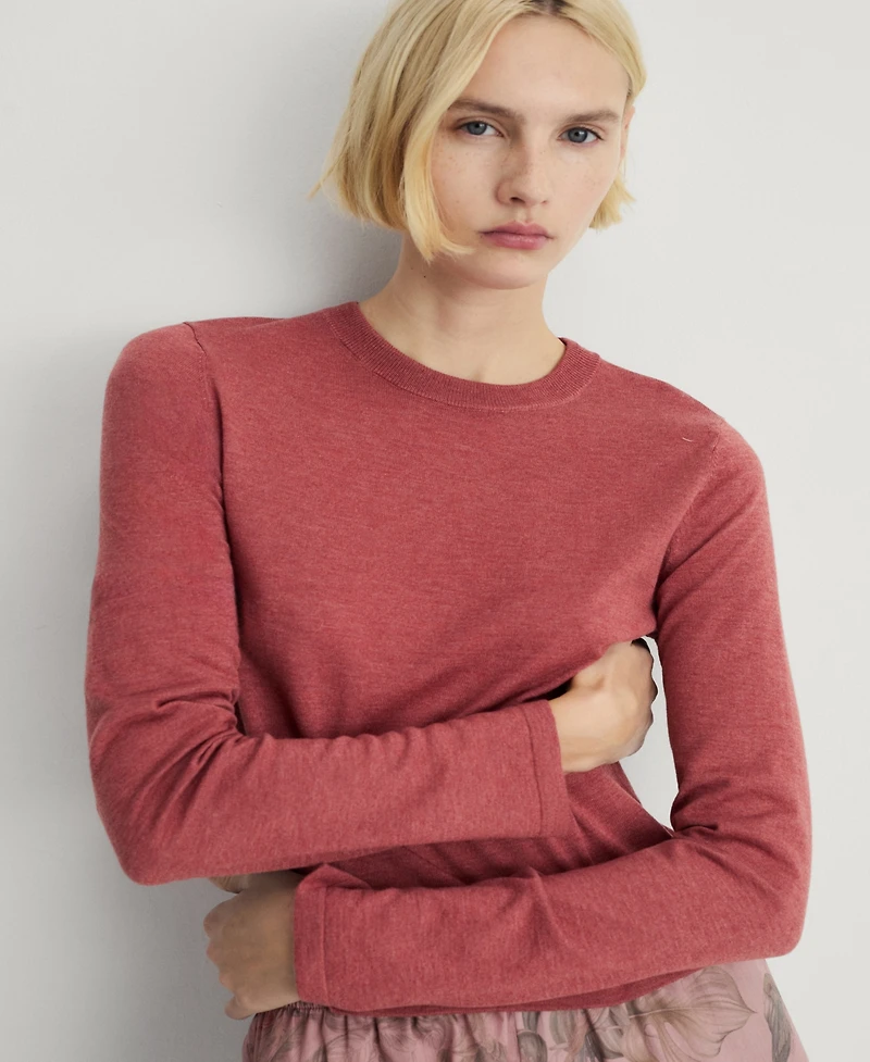 Mango Women's Round-Neck Knitted Sweater