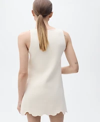 Mango Women's Openwork Details Knitted Dress