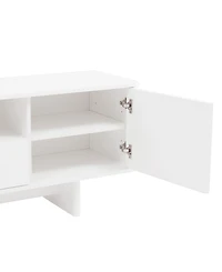 Manhattan Comfort Ella 59.1" Modern 5-Shelf Tv Stand Fits TVs up to 55"