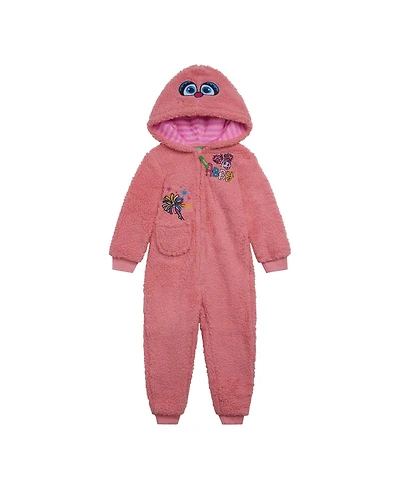Sesame Street Baby Girls Cozy Sherpa Zip Up Cosplay Costume Coverall
