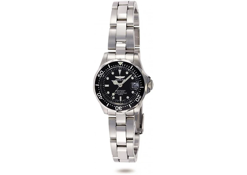 Invicta Women's 8939 Pro Diver Quartz 3 Hand Black Dial Watch
