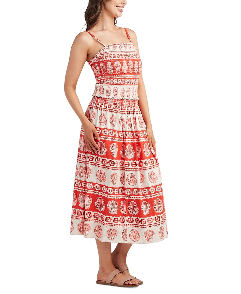 Bcx Juniors' Printed Linen-Blend Top