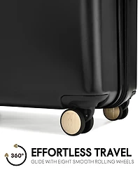 Elle Louvre 2-Piece Expandable Retro Spinner Luggage Set