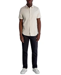 Karl Lagerfeld Paris Men's Woven Houndstooth Shirt