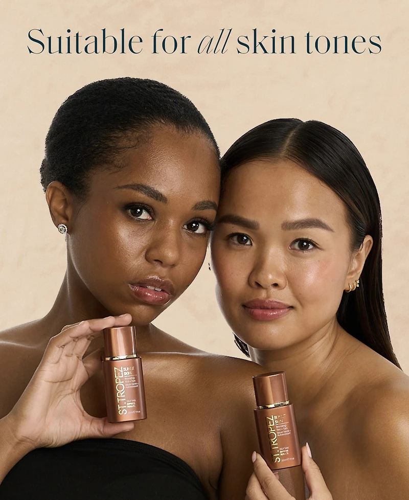 St. Tropez Sunlit Skin Bronzing Tint + Tan, 1 oz.