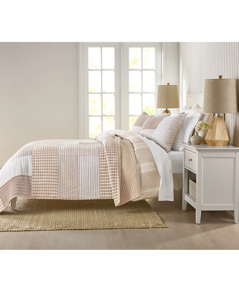 Charter Club Seaside Patchwork 3-Pc. Quilt Set, King, Exclusively at Macy's