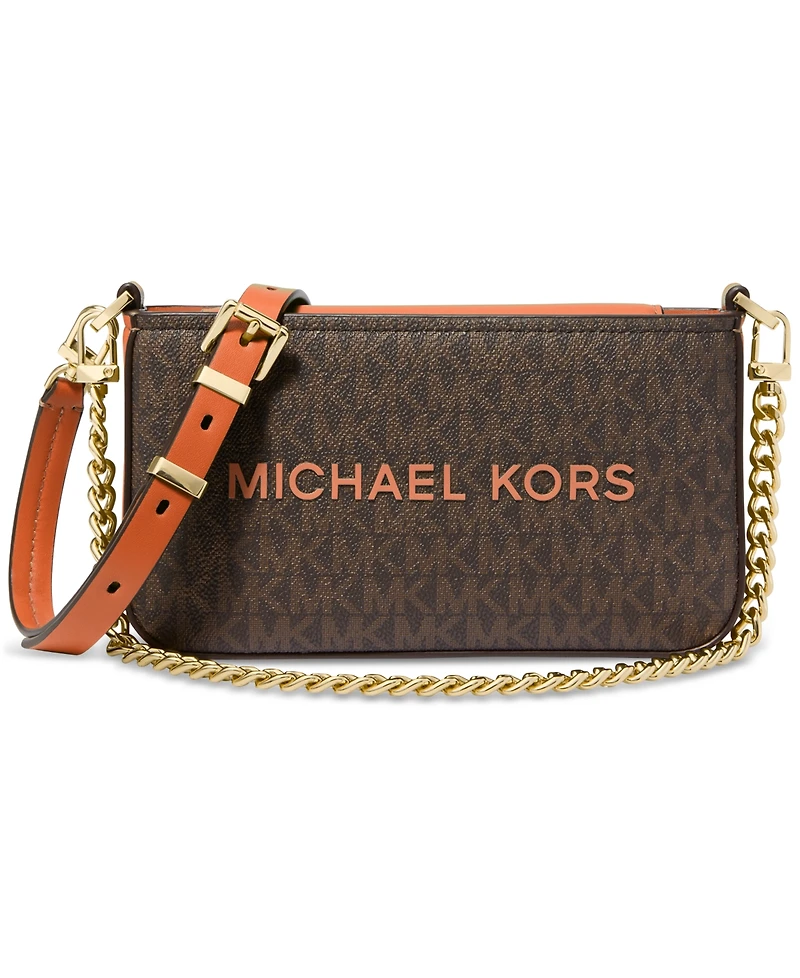 Michael Kors Bryant Small Double Zip Chain Camera Crossbody