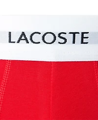 Lacoste Men's 3-Pk. Regular-Fit Logo Waistband 5" Boxer Briefs