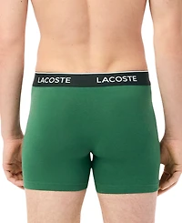 Lacoste Men's 3-Pack. Regular-Fit Logo Waistband 5" Boxer Briefs