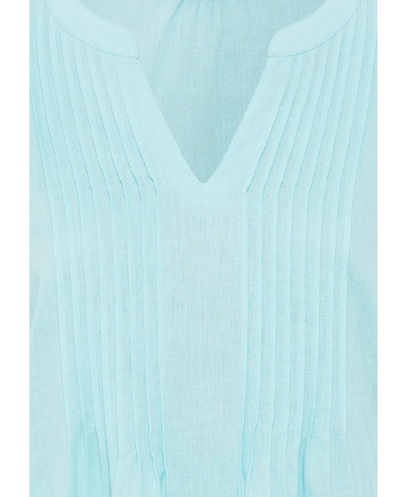 Olsen Women's Linen Blend Boho Blouse