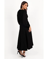 Petal and Pup Women's Ginnee Puff Sleeve Cutout Midi Dress