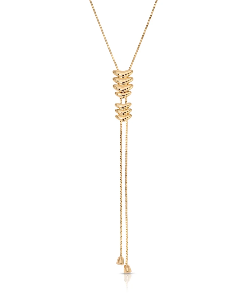 Ettika Metal Moderna Bolo Necklace