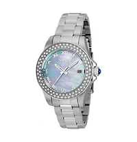 Invicta Women's 36071 Angel Quartz 3 Hand Light Blue Dial Watch