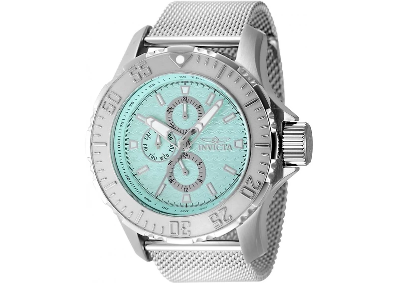 Invicta Men's 48012 Vintage Quartz Chronograph Turquoise Dial Watch