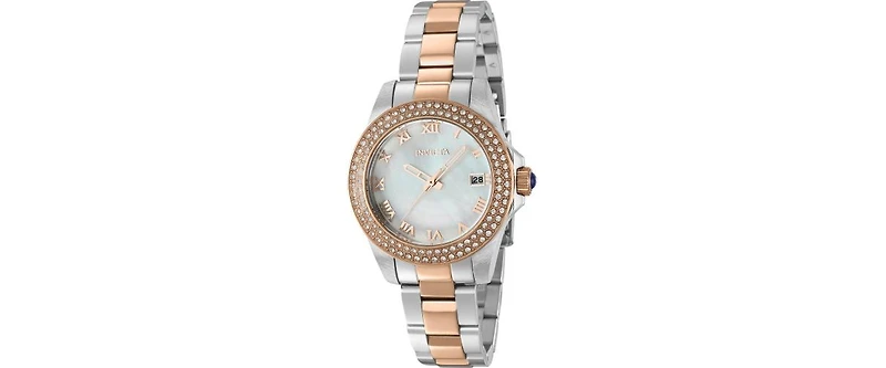 Invicta Women's Angel Quartz 3 Hand White Dial Watch