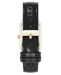 Anne Klein Women's Quartz Casual Polyurethane Leather and Gold-Tone Metal Alloy Watch