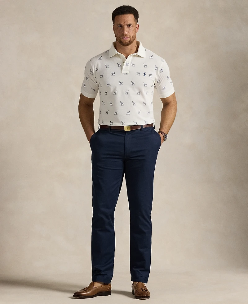 Polo Ralph Lauren Men's Big & Tall Dog-Print Mesh Shirt