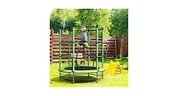 Round Jumping Trampoline with Safety Pad Safe and Fun For Kids