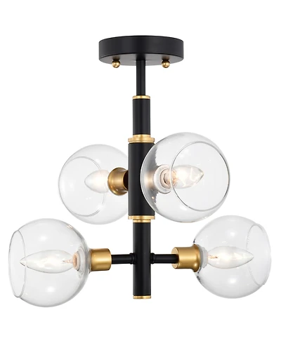 Home Accessories 15" Silvia 4-Light Indoor Semi-Flush Mount Ceiling Light