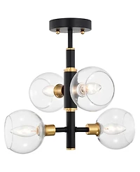 Home Accessories 15" Silvia 4-Light Indoor Semi-Flush Mount Ceiling Light