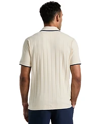 Original Penguin Men's Slim-Fit Ribbed Open Collar Polo