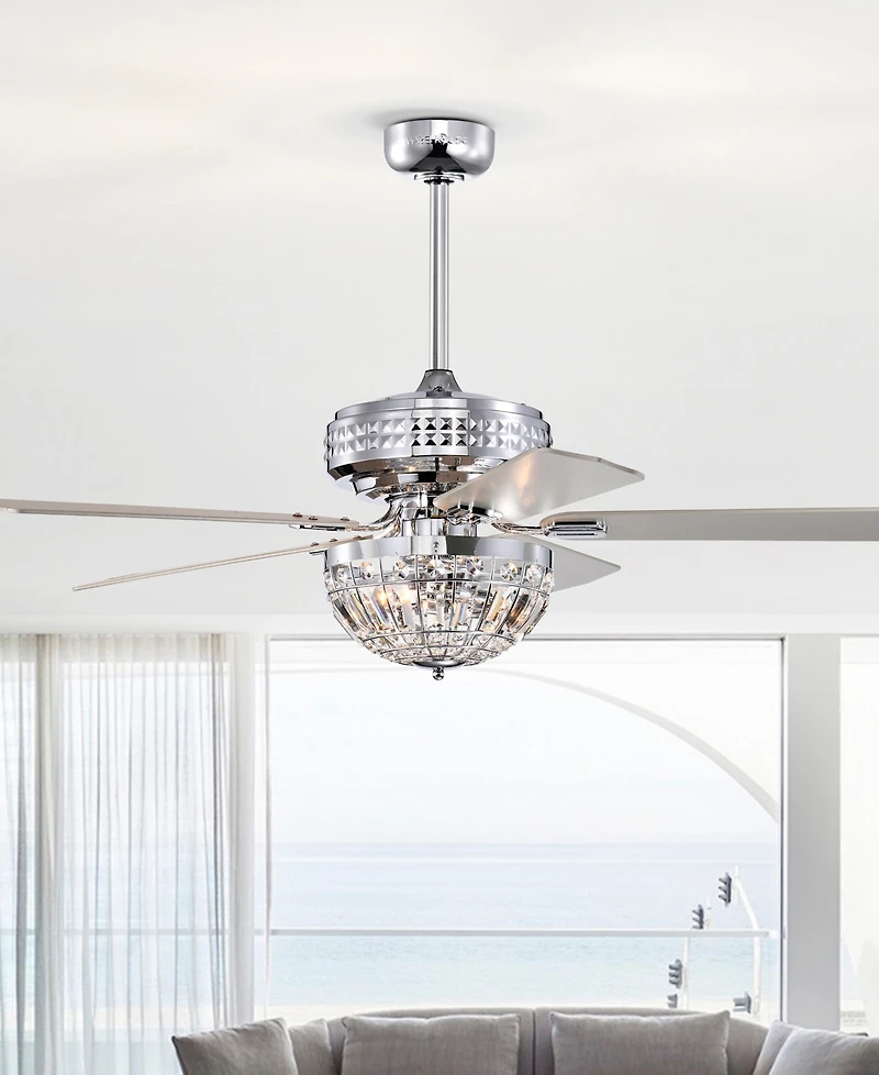 Home Accessories 52" Alora 3-Light Indoor Ceiling Fan Chandelier