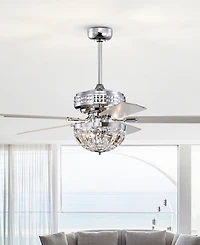 Home Accessories 52" Alora 3-Light Indoor Ceiling Fan Chandelier