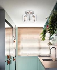 Home Accessories 13" Fortuna 2-Light Indoor Semi-Flush Mount Ceiling Light