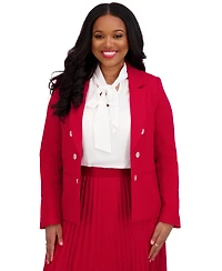 Kasper Women's Faux Double-Breasted Blazer, Regular & Plus Sizes
