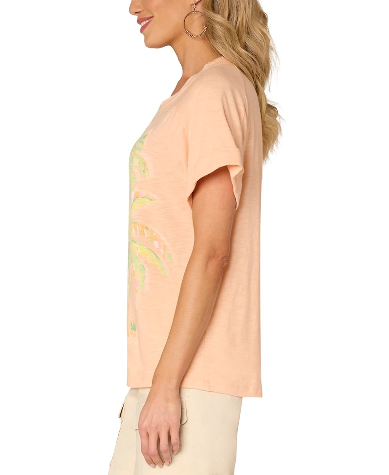 Democracy Women's Embroidered Graphic T-Shirt