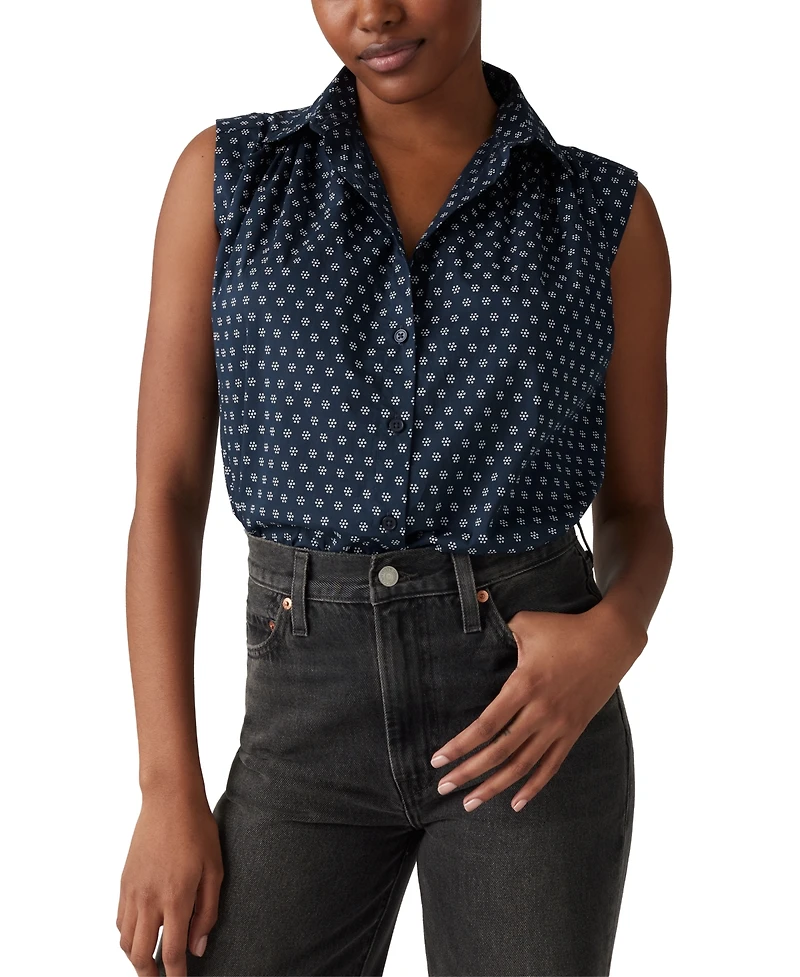 Levi's Women's Gracen Cotton Button-Front Blouse