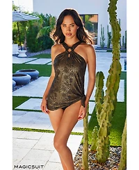 Magicsuit Women's Xantu Beverly High-Neck Swim Dress