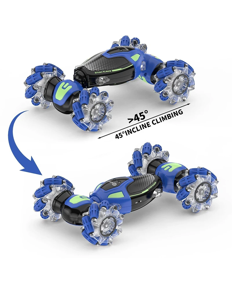 Contixo Cobra Speed Crawler Rc Stunt Car, 4WD, Led Lights, Music, 360 Spins, Ages 8+