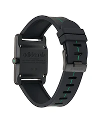 adidas Unisex Analog Black Silicone Watch, 32mm