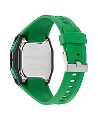 adidas Unisex Analog Green Resin Watch, 48mm