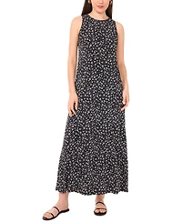 Vince Camuto Women's Ditsy-Print Sleeveless Maxi Dress