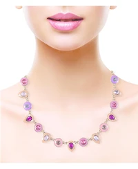Laundry by Shelli Segal Multi Colored Enamel and Stone Collar Necklace