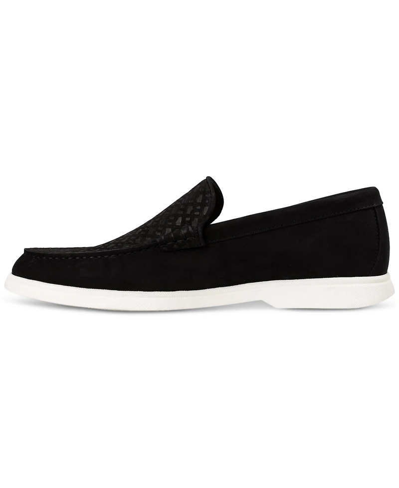Boss by Hugo Men's Sienne Embossed Monogram Loafer