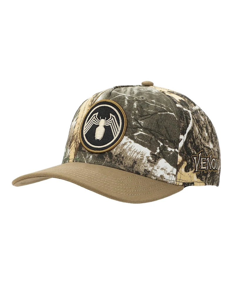 Marvel Men's Venom Embroidered 3D Logo Camouflage Snapback Hat